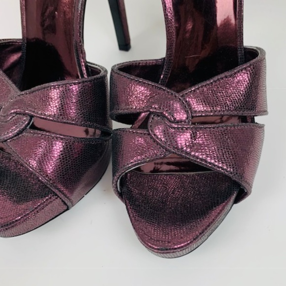 Nine West metallic grape/purple heels. 7M. NWOT. - Picture 10 of 16